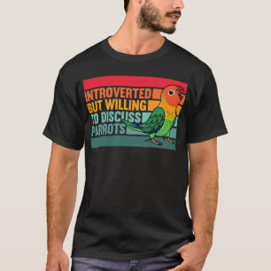Camiseta Introvertido Mas Papagaios Peixes Pássaro do Amor