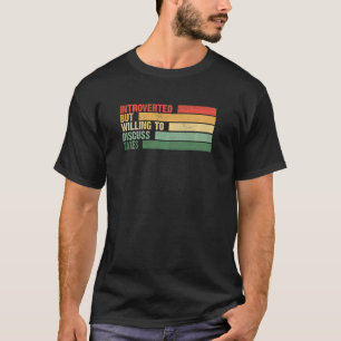 Camiseta Introvertido Na Moda Mas Disposto A Discutir IMPOS