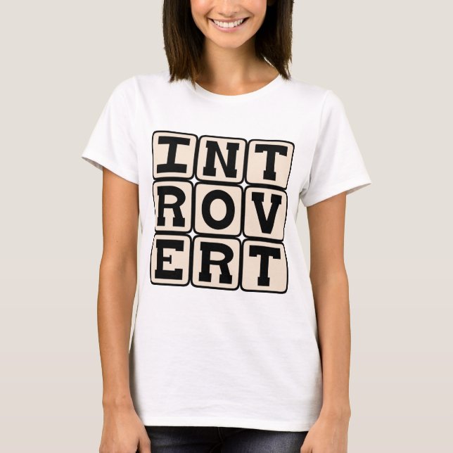 Camiseta Introvertido, Traço de Personalidade (Frente)