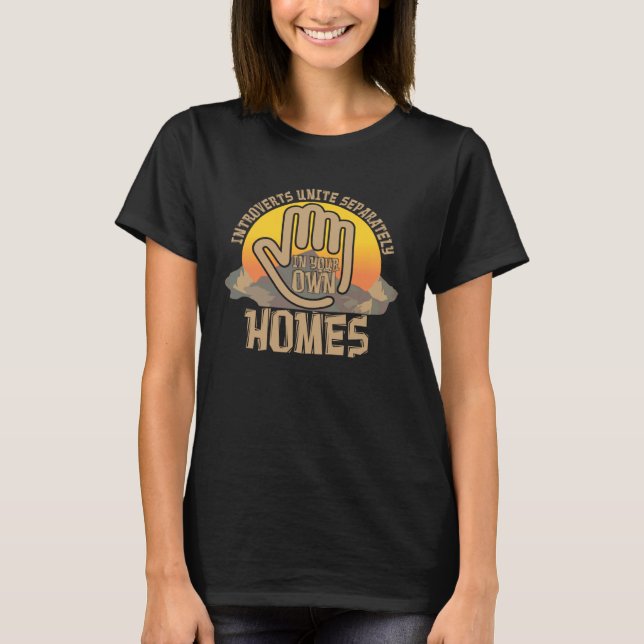 Camiseta Introvertidos Antissociais Unam-se Separadamente E (Frente)