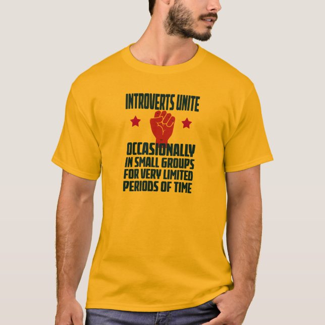 Camiseta introverts unem-se (Frente)