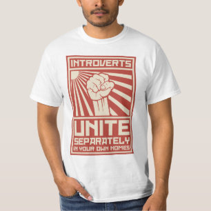 Camiseta Introverts unem-se separada em suas próprias casas