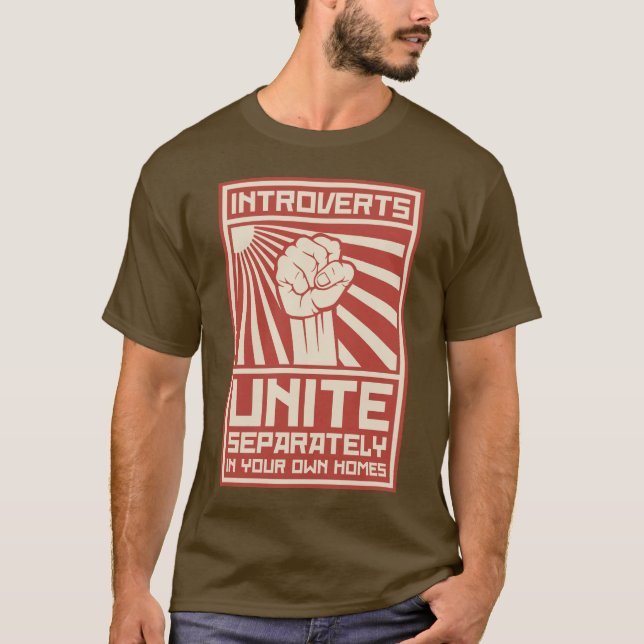 Camiseta Introverts unem-se separada em suas próprias casas (Frente)