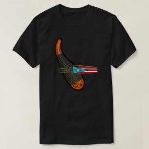 Camiseta Intrumentos do Porto Rico Flag Guiro Boricua