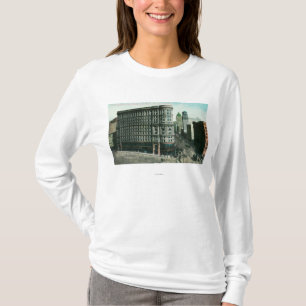 Camiseta Inundação Bldg do mercado e do pedreiro Sts