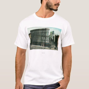 Camiseta Inundação Bldg do mercado e do pedreiro Sts