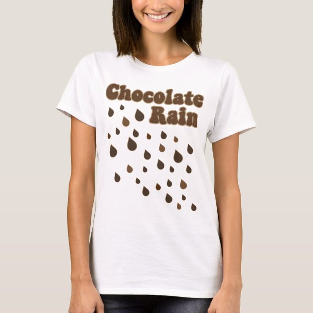 Camiseta Inundação da chuva do chocolate (Frente)