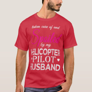 Camiseta Inundado pelo meu piloto de helicóptero Piloto Hus