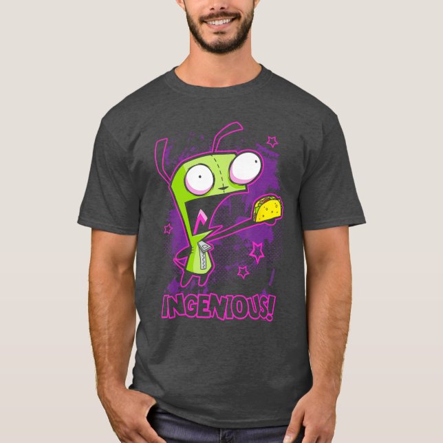 Camiseta Invader Zim Ingeniousaco Gir Y2K Cartoon girl (Frente)