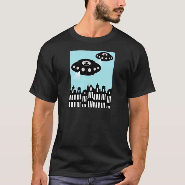 Camiseta invasão alienígena de Amesterdã (Frente)