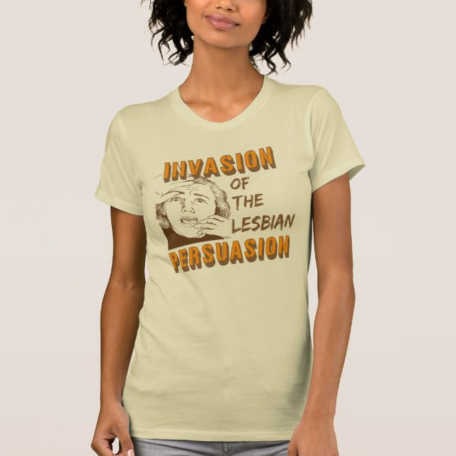 Camiseta Invasão da Persuasão Lésbica (Frente)