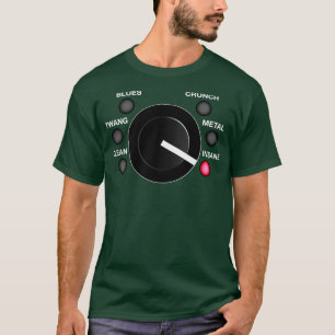Camiseta Invasão do Botão do Volume da Violão Amp Metal