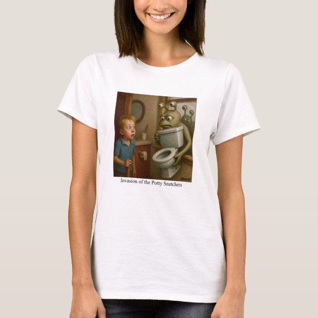 Camiseta Invasão dos caçadores de batatas (Frente)