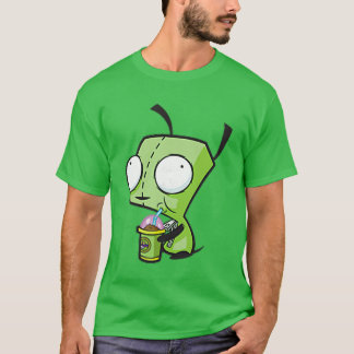 Camiseta Invasor Zim Gir Frente Verso Cartoon Nickelodeon f