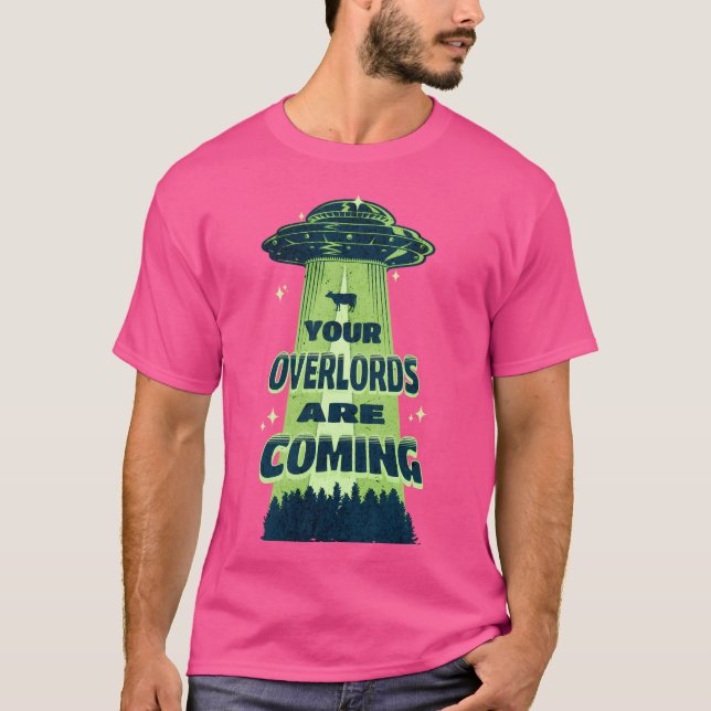 Camiseta Invasores do espaçamento da alienígena (Frente)