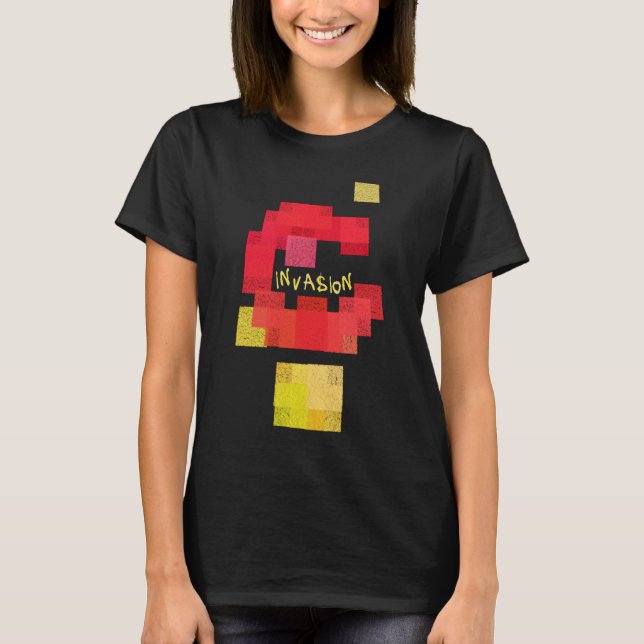 Camiseta Invasores vs Tetris (Frente)