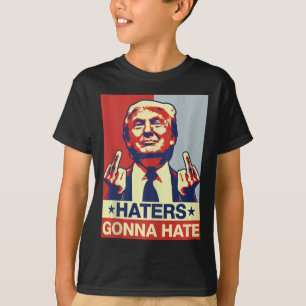 Camiseta Invedores Engraçados Vão Odiar Donald Trump Dedo M