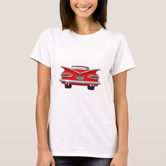 Camiseta Inveja 1959 da passagem do Impala de Chevrolet (Frente)