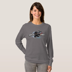 Camiseta Invencível Ninja Kidz Manga Feminina de Manga Lo