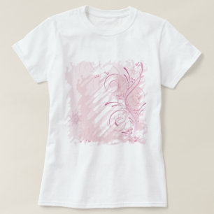 Camiseta inverno cor-de-rosa do grunge