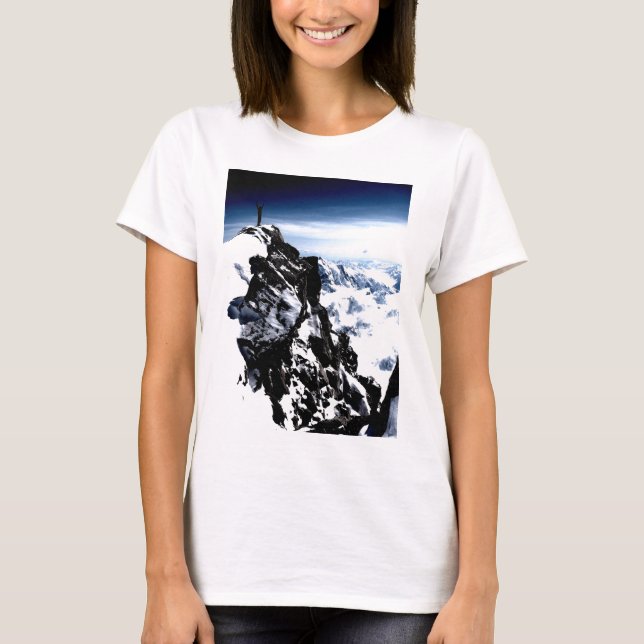 Camiseta Inverno da neve do alpinismo (Frente)