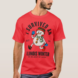 Camiseta inverno de Illinois