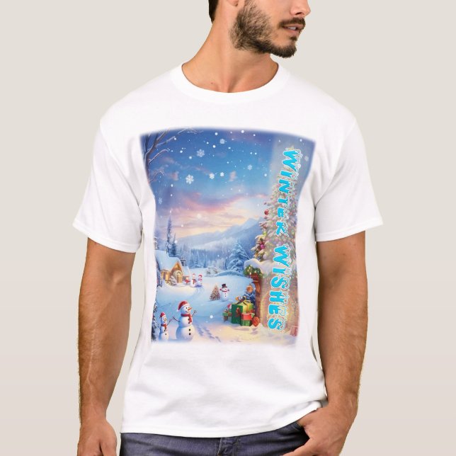 Camiseta Inverno Deseja em uma Terra Maravilha: Cozy Up in  (Frente)
