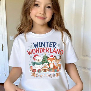 Camiseta Inverno Mágico Aconchegante & Brilhante