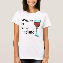 Camiseta Inverno No Vinho De Nova Inglaterra