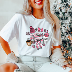Camiseta Inverno Vibes Camisa-T feminina