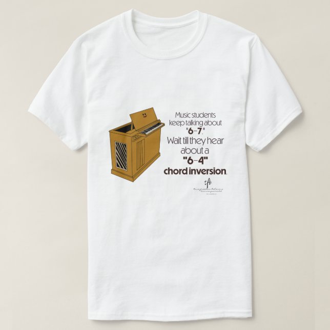 Camiseta Inversão de Acordes Unisex 6-4 (Frente do Design)