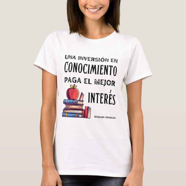 Camiseta inversão de una conocimiento pagamento el mejor in (Frente)