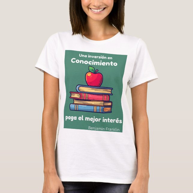 Camiseta inversão de una conocimiento pagamento el mejor in (Frente)