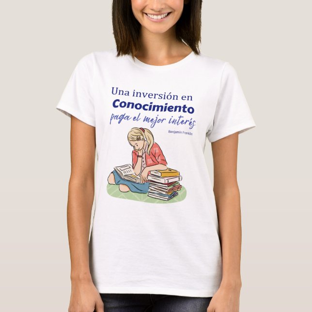 Camiseta inversão de una conocimiento pagamento el mejor in (Frente)