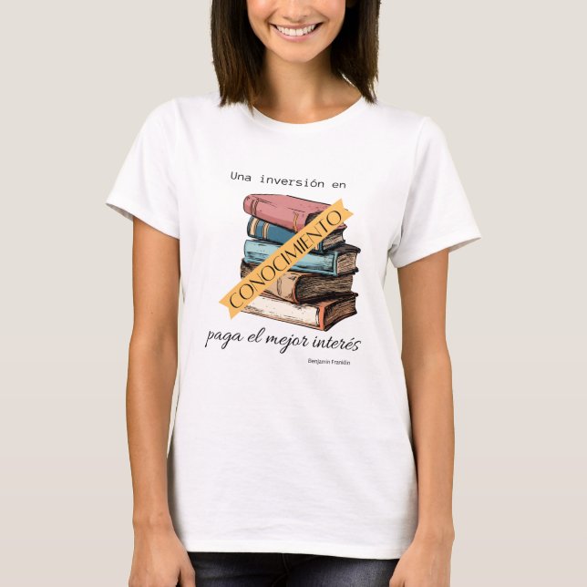 Camiseta inversão de una conocimiento pagamento el mejor in (Frente)