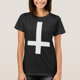 Camiseta Inverted Cross Upside Down Satan Antichrist Atheis