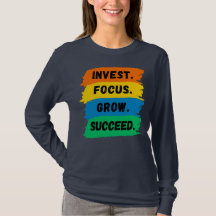 Invest, Foco, Crescer, Slogan motivacional bem-suc