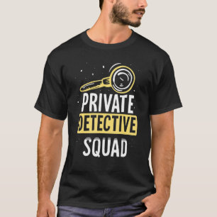 Camiseta Investigação do detetive particular Esquadrão Spy
