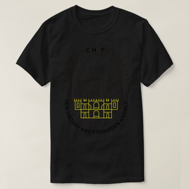 CAMISETA INVESTIGAÇÃO TARTARTARIA ESCONDIDA HISTÓRIA PROIBI (Frente do Design)