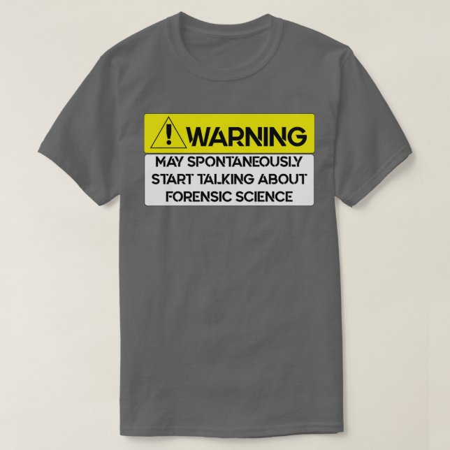 Camiseta Investigador científico forense (Frente do Design)