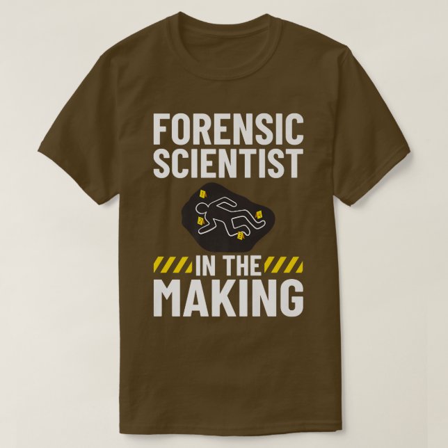 Camiseta Investigador da Cena de Crime do Técnico de Ciênci (Frente do Design)