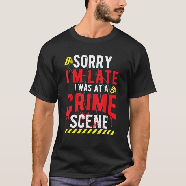 Camiseta Investigador da Cena do Crime Verdadeiro (Frente)