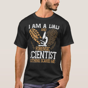 Camiseta Investigador de Cena de Crime Verso para Ciências