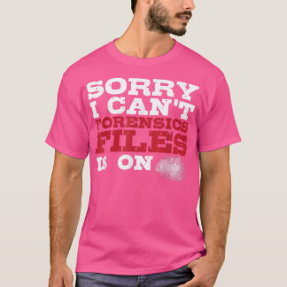 Camiseta Investigador forense criminoso forense Funny Foren