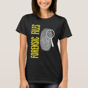 Camiseta Investigador forense de ciências, homens e mulhere