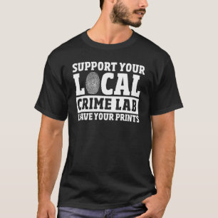 Camiseta Investigador Forense do Laboratório de Criminalida