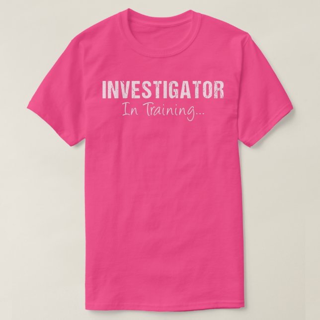 Camiseta INVESTIGADOR No Treinamento Nome Funcional Do Carg (Frente do Design)