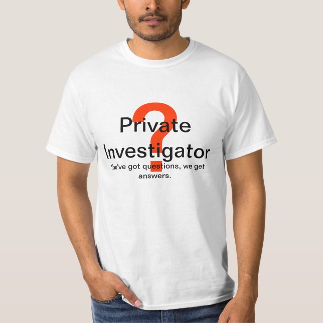 Camiseta Investigador privado (Frente)