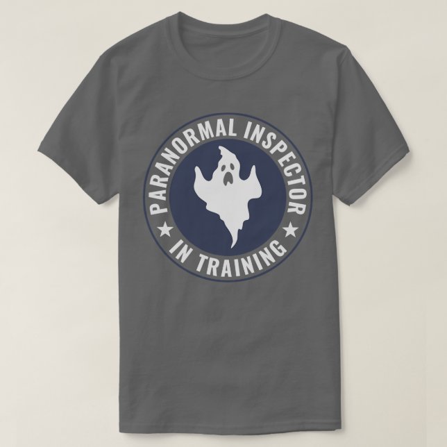Camiseta Investigador Treinando Funny Ghost Hunter (Frente do Design)