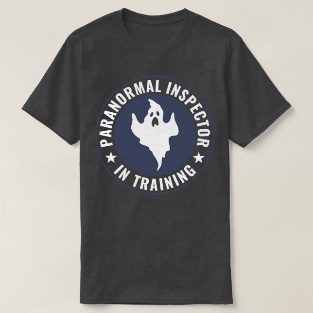 Camiseta Investigador Treinando Funny Ghost Hunter (Frente do Design)